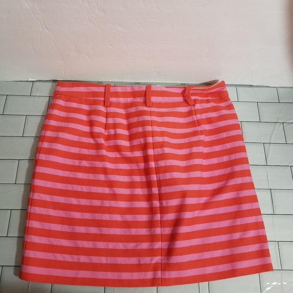 J. Crew Stripe Mini Skirt Size 0 Summer 13 - Picture 2 of 12